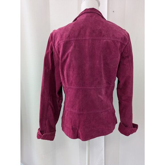 Women's Pink Leather Jacket - Picture 8 of 14